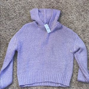 Knit hoodie